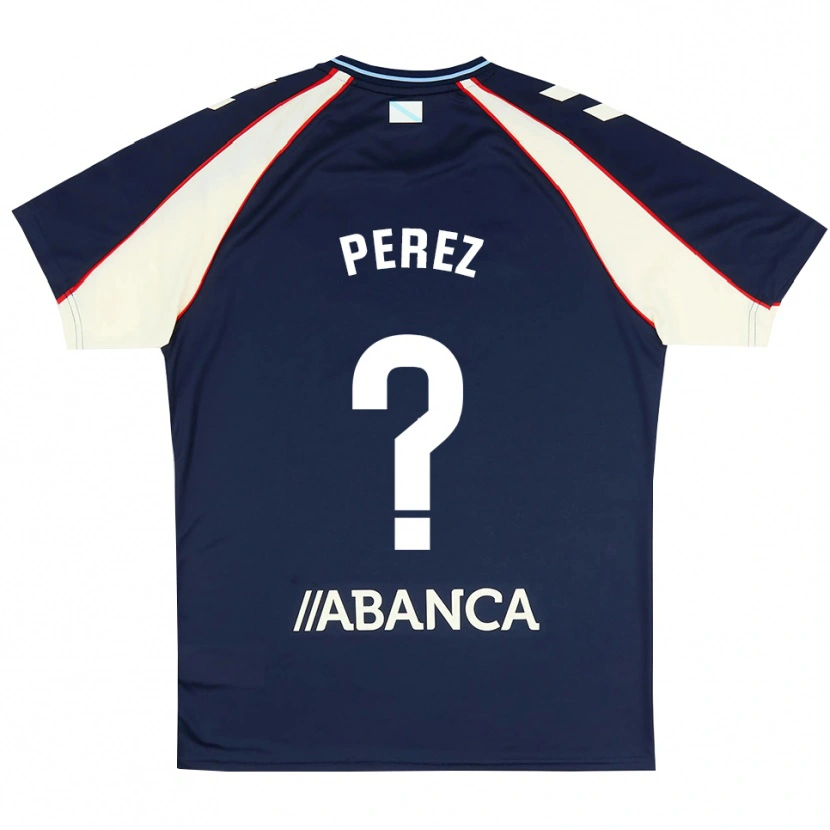 DanxenキッズIván Pérez#0ロイヤルブルー 赤 白アウェイシャツ2026/27ジャージーユニフォーム