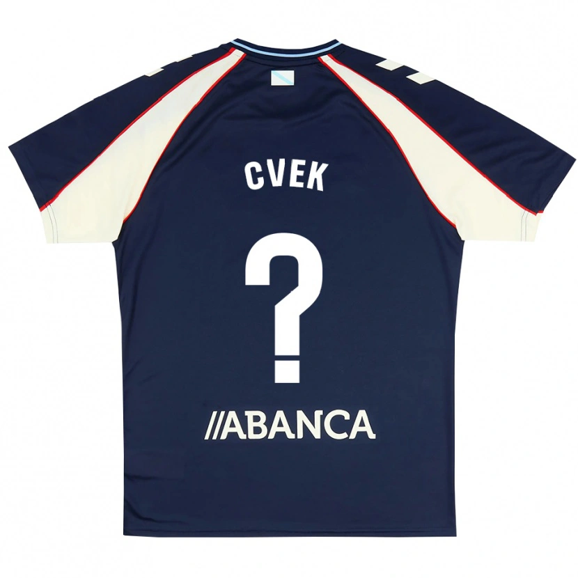 DanxenキッズWilliam Cvek#0ロイヤルブルー 赤 白アウェイシャツ2026/27ジャージーユニフォーム