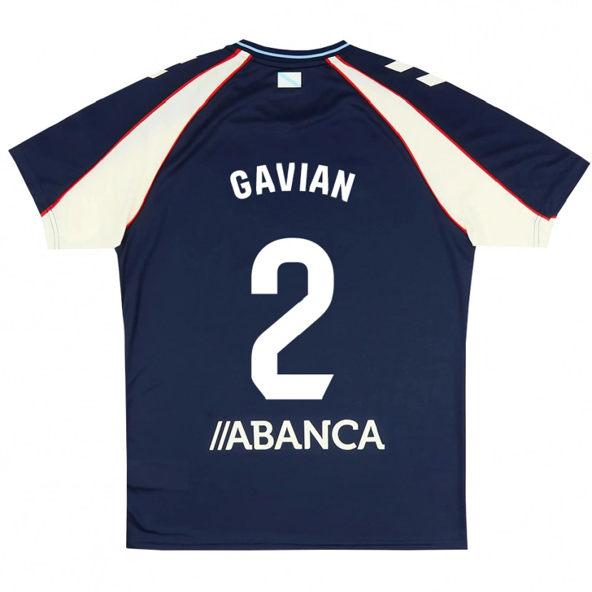 DanxenキッズPablo Gavián#2ロイヤルブルー 赤 白アウェイシャツ2026/27ジャージーユニフォーム