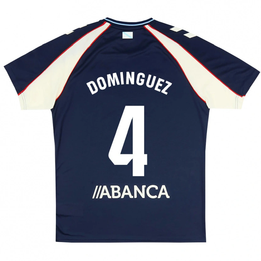 Danxenキッズハビ・ドミンゲス#4ロイヤルブルー 赤 白アウェイシャツ2026/27ジャージーユニフォーム