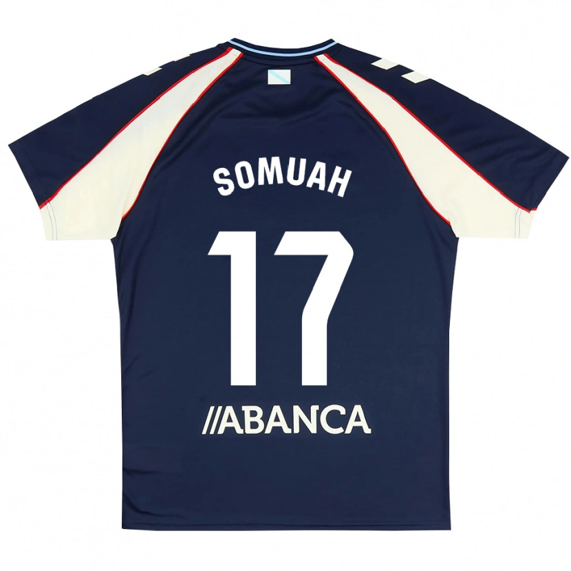 DanxenキッズBernard Somuah#17ロイヤルブルー 赤 白アウェイシャツ2026/27ジャージーユニフォーム