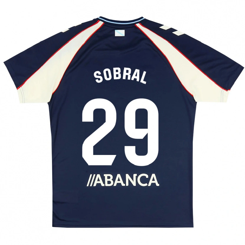DanxenキッズMateo Sobral#29ロイヤルブルー 赤 白アウェイシャツ2026/27ジャージーユニフォーム