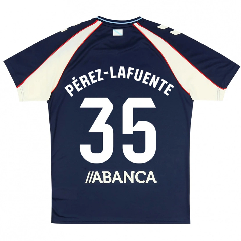 DanxenキッズJorge Pérez-Lafuente#35ロイヤルブルー 赤 白アウェイシャツ2026/27ジャージーユニフォーム