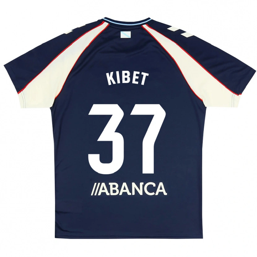 DanxenキッズAldrine Kibet#37ロイヤルブルー 赤 白アウェイシャツ2026/27ジャージーユニフォーム