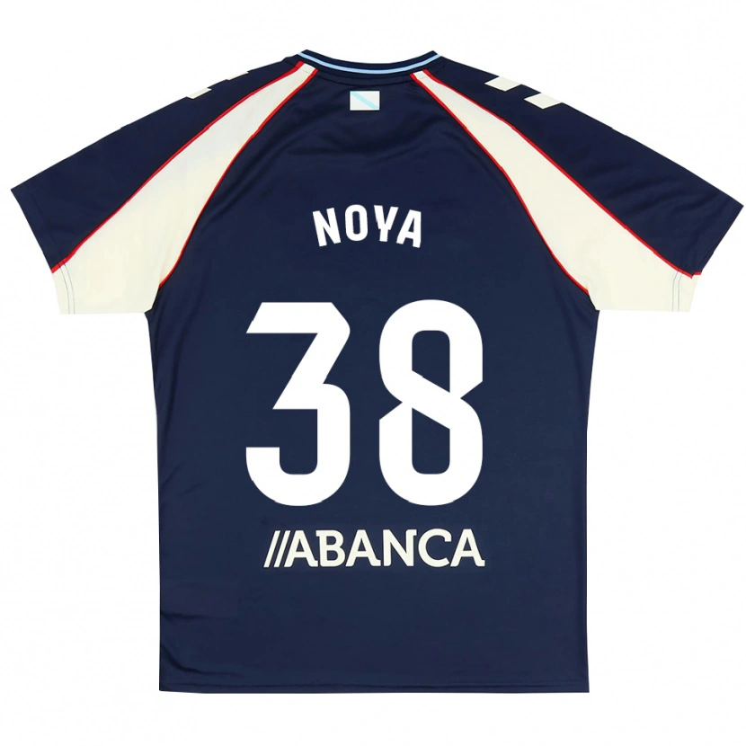DanxenキッズDani Noya#38ロイヤルブルー 赤 白アウェイシャツ2026/27ジャージーユニフォーム