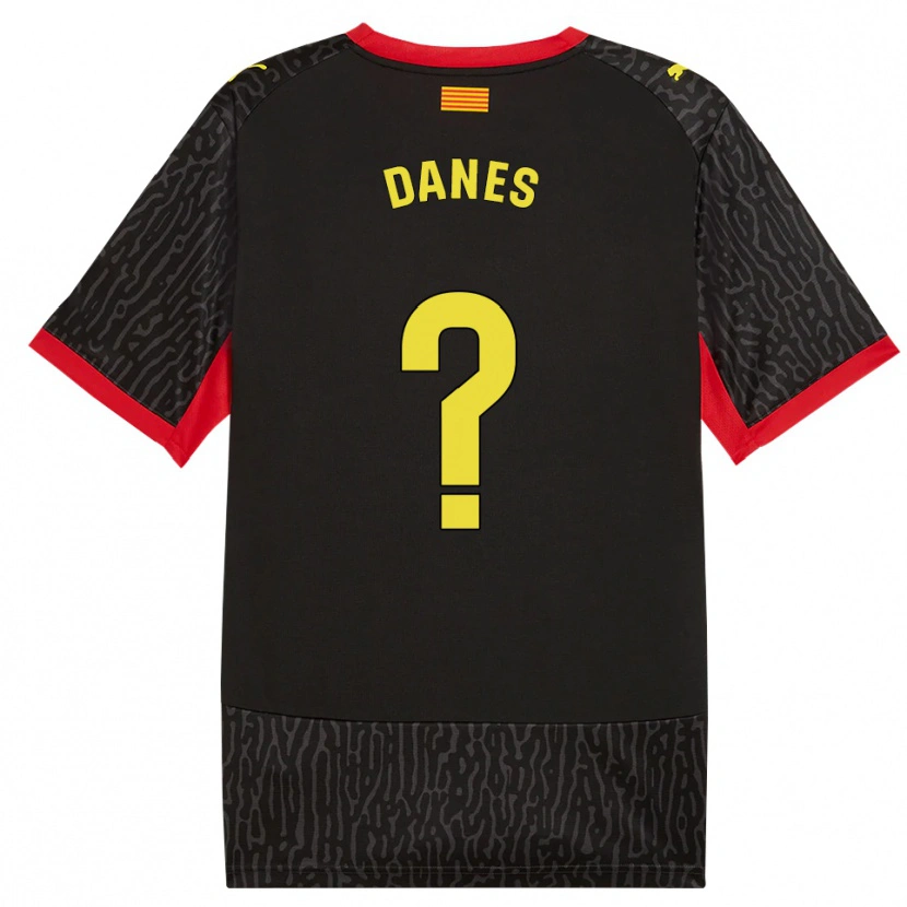 DanxenキッズJan Danés#0黒黄赤アウェイシャツ2026/27ジャージーユニフォーム