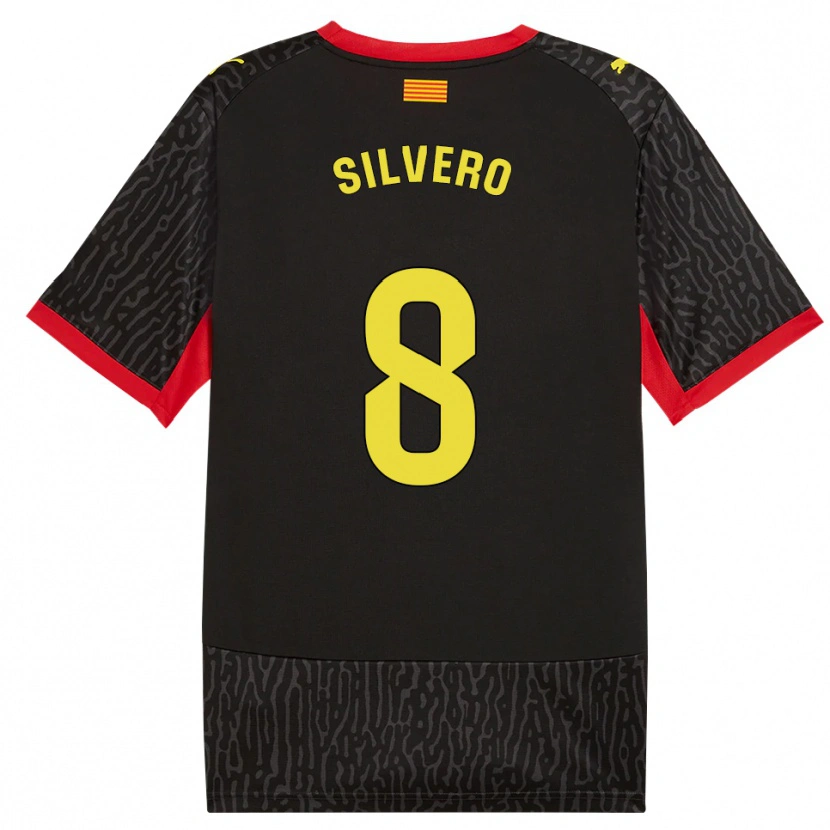 DanxenキッズPol Silvero#8黒黄赤アウェイシャツ2026/27ジャージーユニフォーム