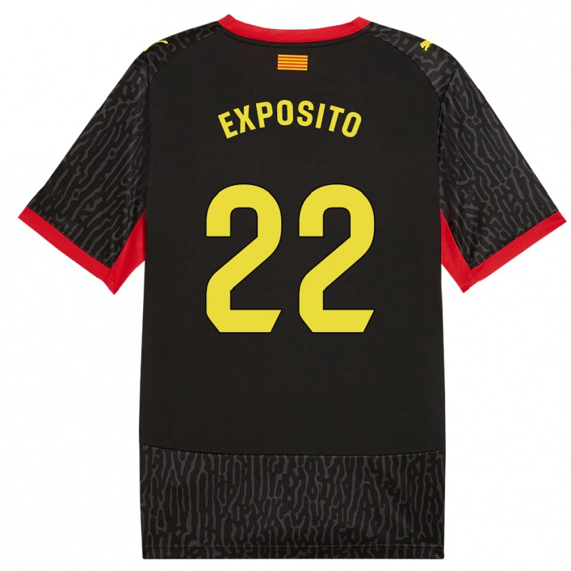 Danxenキッズサムエクスポジト#22黒黄赤アウェイシャツ2026/27ジャージーユニフォーム