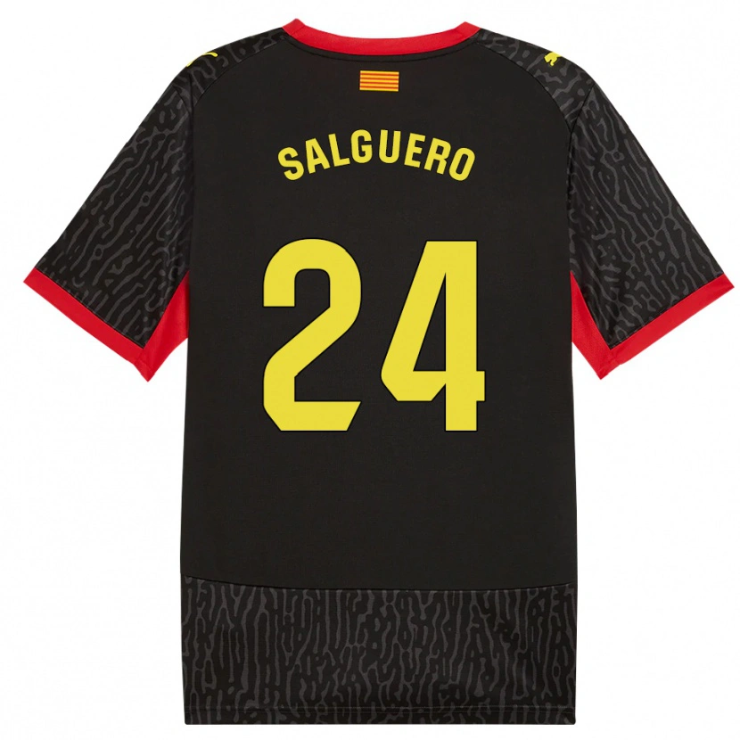 DanxenキッズAntonio Salguero#24黒黄赤アウェイシャツ2026/27ジャージーユニフォーム
