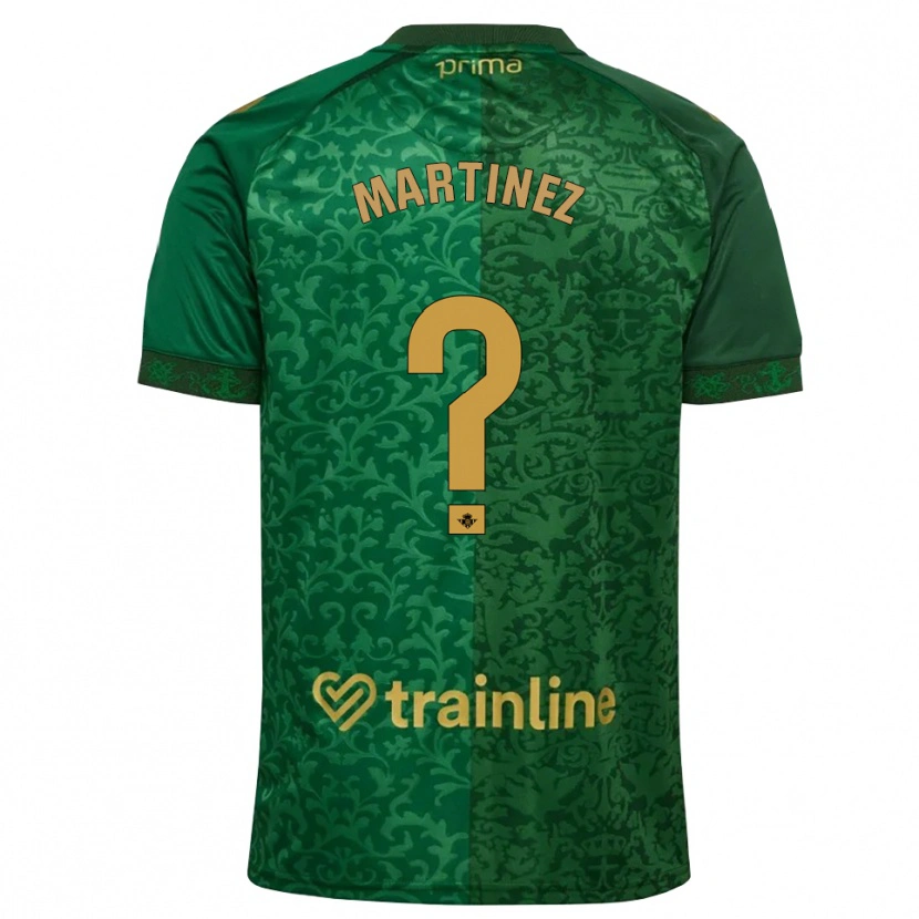 DanxenキッズPablo Martínez#0フォレストグリーン ダークゴールデンロッドアウェイシャツ2026/27ジャージーユニフォーム