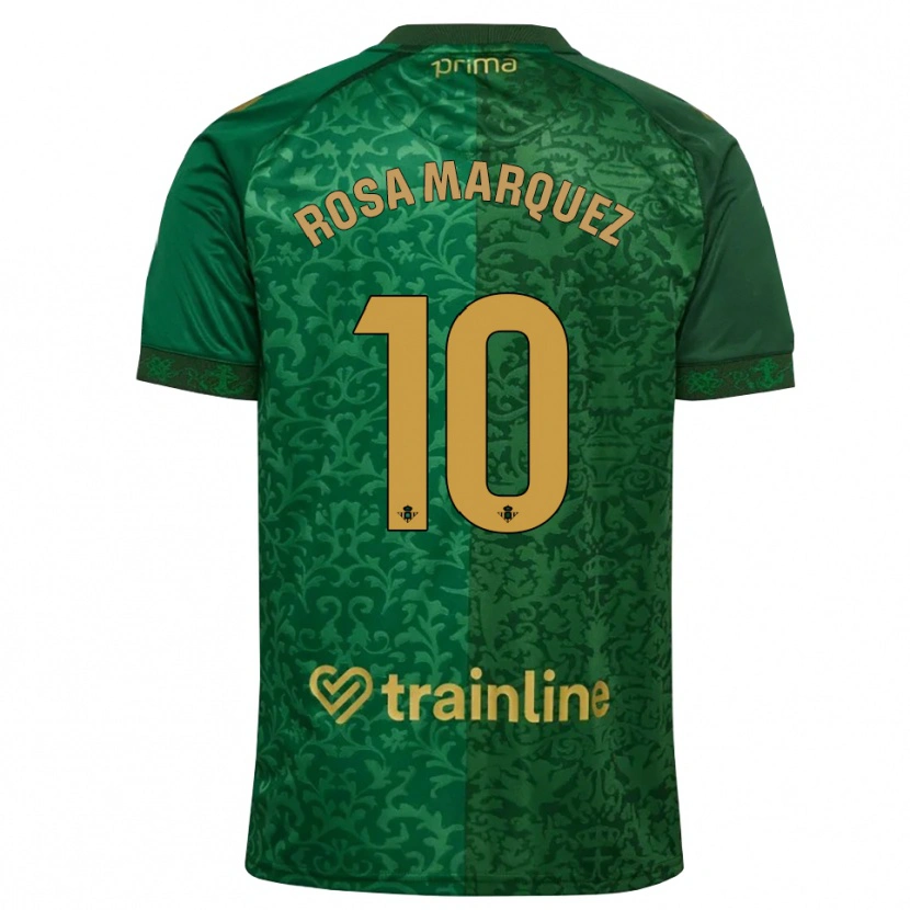 Danxenキッズローザ・マルケス#10フォレストグリーン ダークゴールデンロッドアウェイシャツ2026/27ジャージーユニフォーム