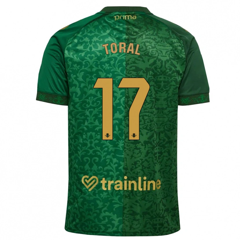 DanxenキッズAntonio Toral#17フォレストグリーン ダークゴールデンロッドアウェイシャツ2026/27ジャージーユニフォーム
