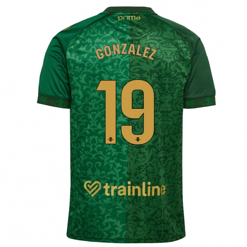 DanxenキッズJuan González#19フォレストグリーン ダークゴールデンロッドアウェイシャツ2026/27ジャージーユニフォーム