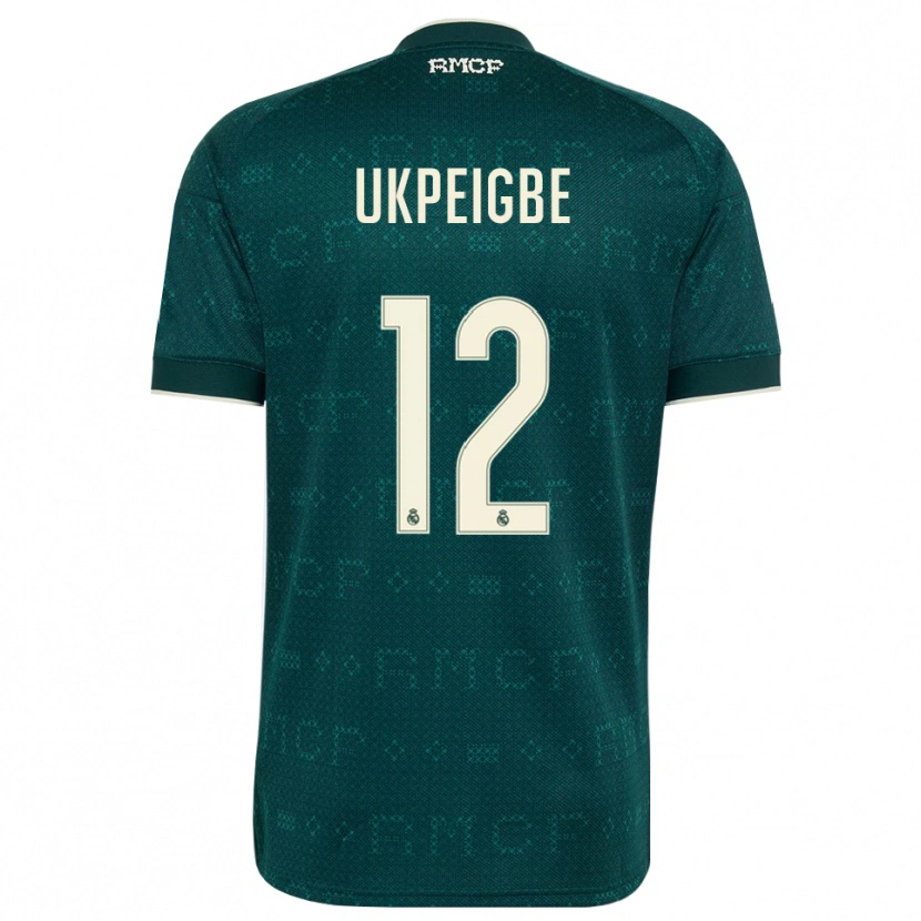 DanxenキッズMelvin Ukpeigbe#12ダークスレートグレー 白アウェイシャツ2026/27ジャージーユニフォーム