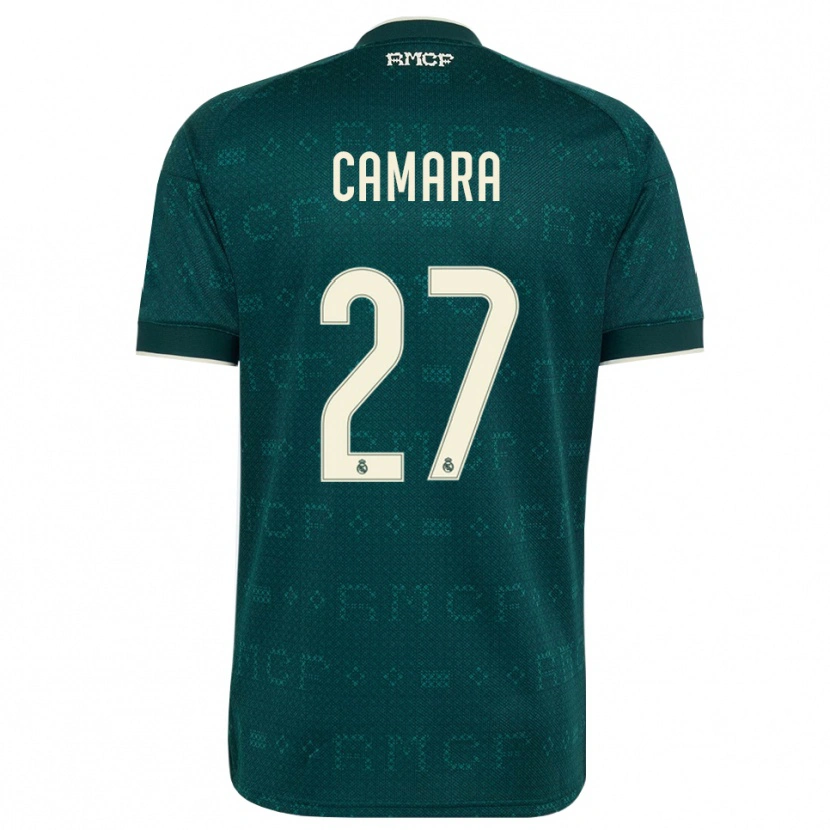 DanxenキッズKalifa Camara#27ダークスレートグレー 白アウェイシャツ2026/27ジャージーユニフォーム