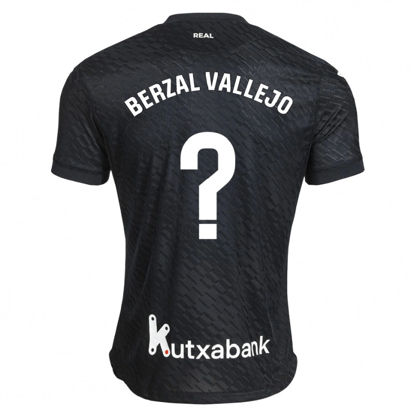 DanxenキッズAsier Berzal#0黒 白アウェイシャツ2026/27ジャージーユニフォーム