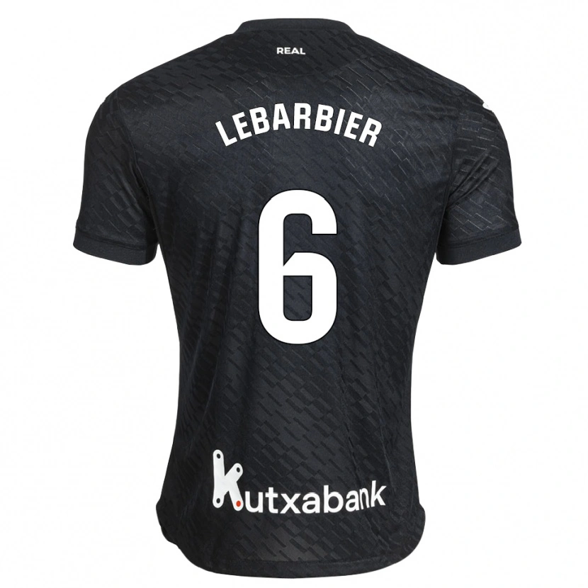 DanxenキッズAlex Lebarbier#6黒 白アウェイシャツ2026/27ジャージーユニフォーム