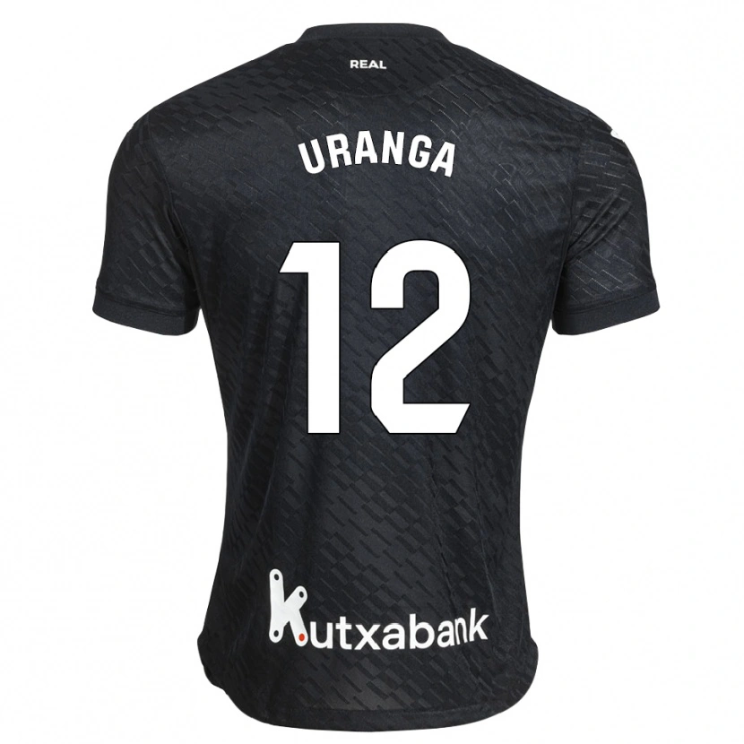 DanxenキッズLander Uranga#12黒 白アウェイシャツ2026/27ジャージーユニフォーム