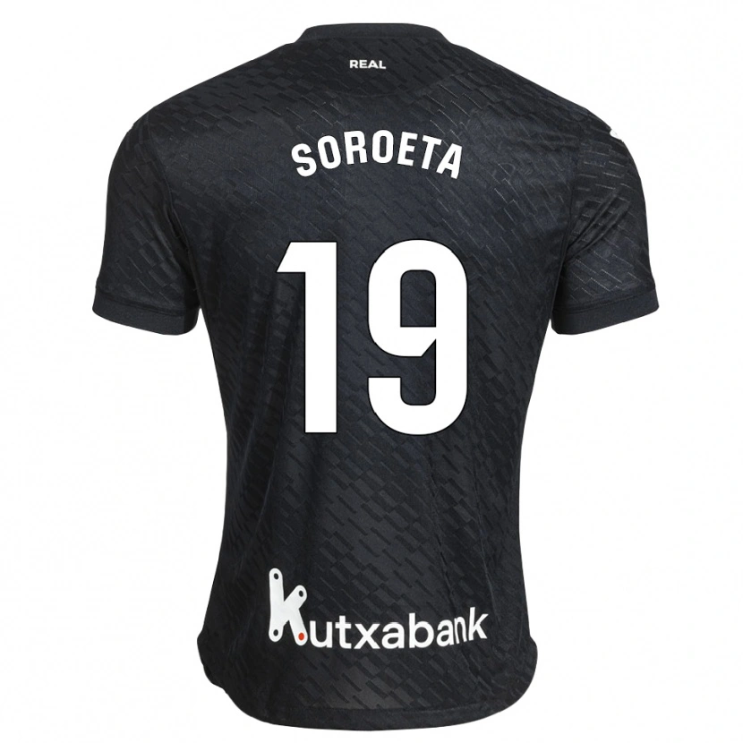 DanxenキッズJavier Soroeta#19黒 白アウェイシャツ2026/27ジャージーユニフォーム