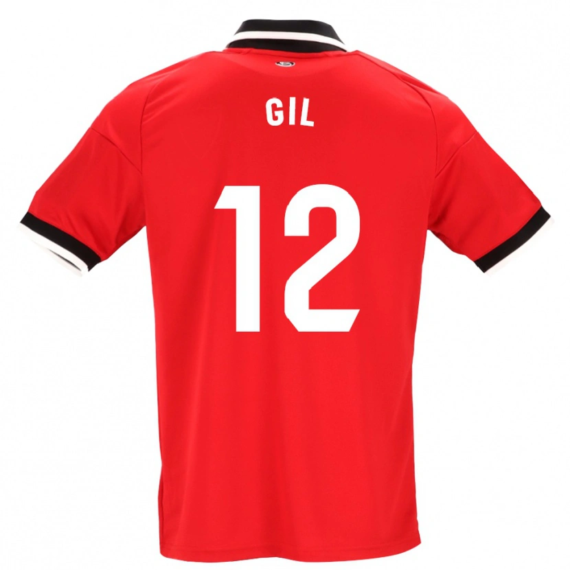 DanxenキッズDani Gil#12黒白赤アウェイシャツ2026/27ジャージーユニフォーム
