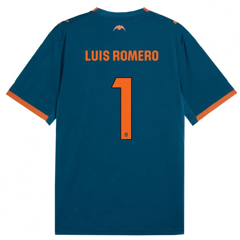 DanxenキッズLuis Romero#1スティールブルー オレンジアウェイシャツ2026/27ジャージーユニフォーム