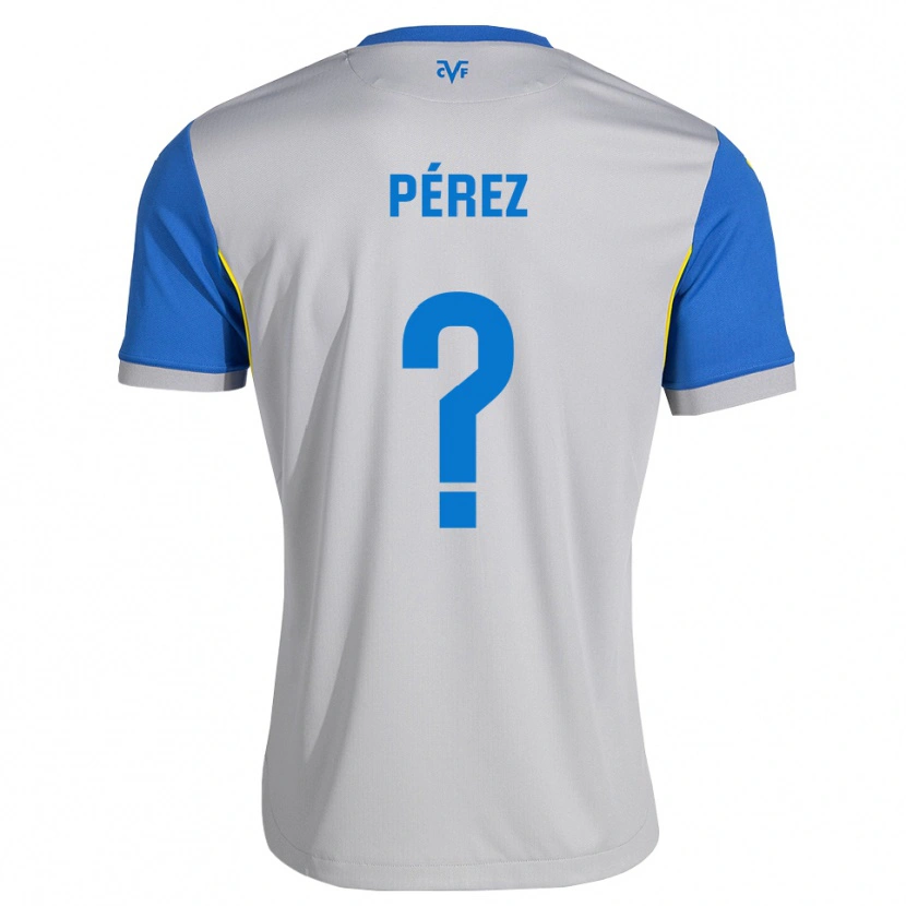 DanxenキッズSaúl Pérez#0ドジャーブルー グレーアウェイシャツ2026/27ジャージーユニフォーム
