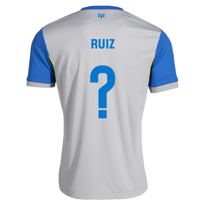 DanxenキッズAarón Ruiz#0ドジャーブルー グレーアウェイシャツ2026/27ジャージーユニフォーム