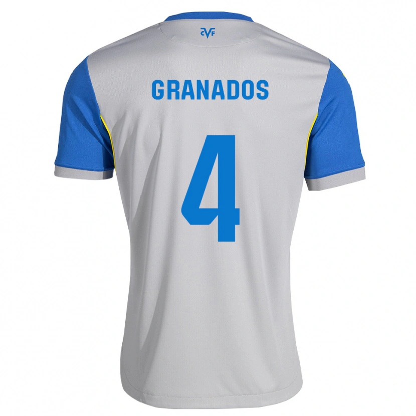 DanxenキッズCarlos Granados#4ドジャーブルー グレーアウェイシャツ2026/27ジャージーユニフォーム