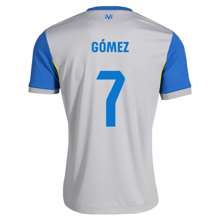 DanxenキッズValen Gómez#7ドジャーブルー グレーアウェイシャツ2026/27ジャージーユニフォーム