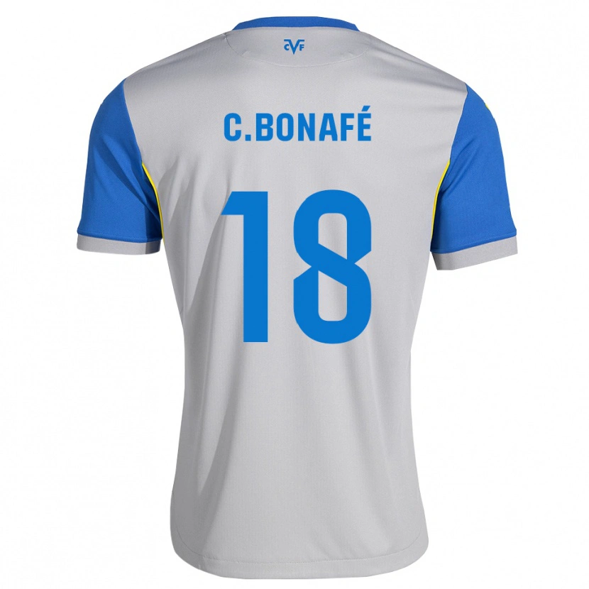 DanxenキッズCésar Bonafé#18ドジャーブルー グレーアウェイシャツ2026/27ジャージーユニフォーム