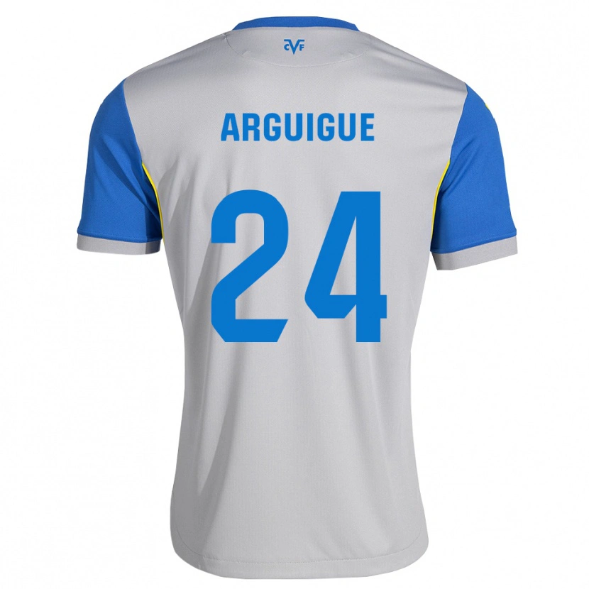 DanxenキッズAyman Arguigue#24ドジャーブルー グレーアウェイシャツ2026/27ジャージーユニフォーム