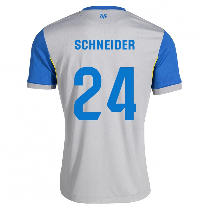 DanxenキッズBen Schneider#24ドジャーブルー グレーアウェイシャツ2026/27ジャージーユニフォーム