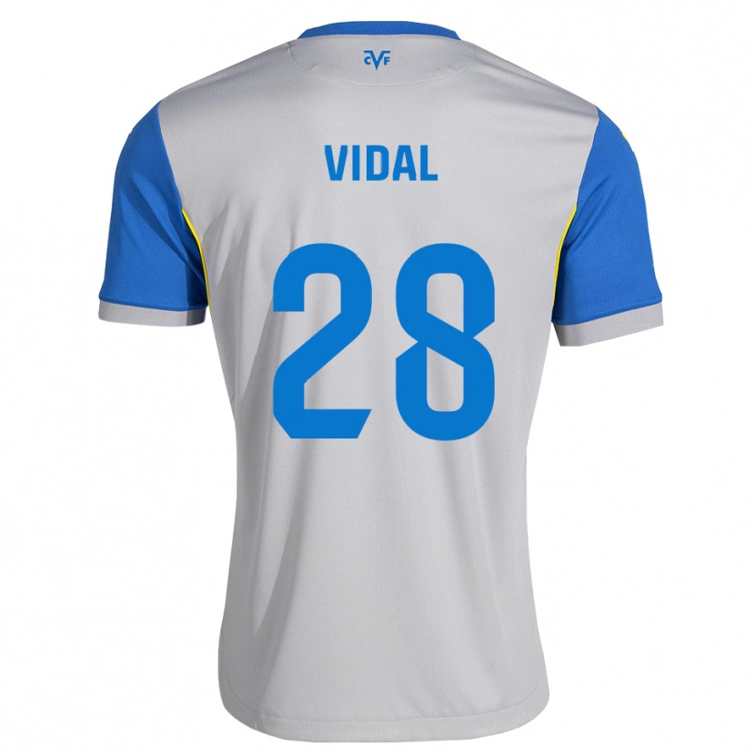 DanxenキッズAran Vidal#28ドジャーブルー グレーアウェイシャツ2026/27ジャージーユニフォーム