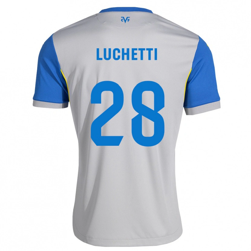 DanxenキッズDanilo Luchetti#28ドジャーブルー グレーアウェイシャツ2026/27ジャージーユニフォーム