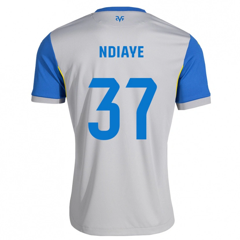 DanxenキッズSerigne Ndiaye#37ドジャーブルー グレーアウェイシャツ2026/27ジャージーユニフォーム