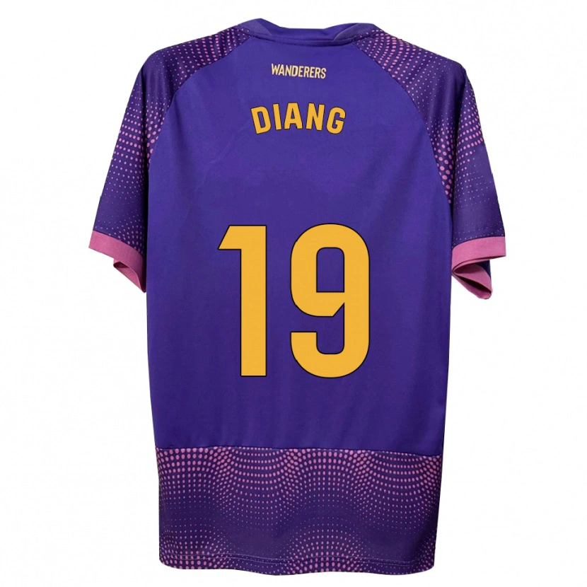 Danxenキッズグレイディ・ディアンガナ#19紫 白 ピンクアウェイシャツ2026/27ジャージーユニフォーム