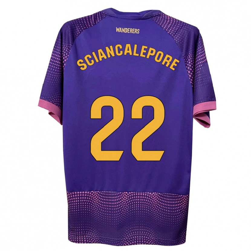 DanxenキッズMateo Sciancalepore#22紫 白 ピンクアウェイシャツ2026/27ジャージーユニフォーム
