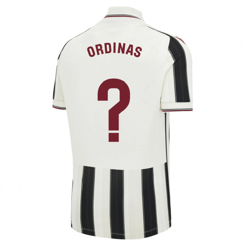 DanxenキッズMatías Ordinas#0黒白赤アウェイシャツ2026/27ジャージーユニフォーム