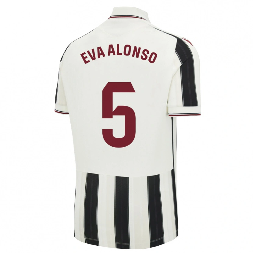 DanxenキッズEva Alonso#5黒白赤アウェイシャツ2026/27ジャージーユニフォーム