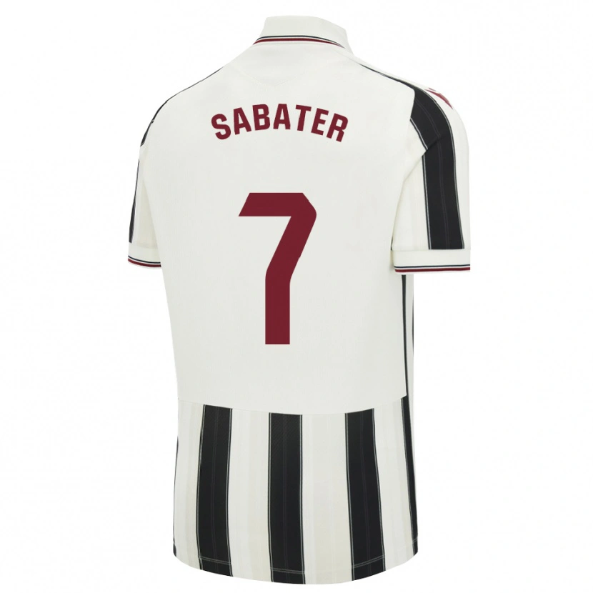 DanxenキッズEthan Sabater#7黒白赤アウェイシャツ2026/27ジャージーユニフォーム