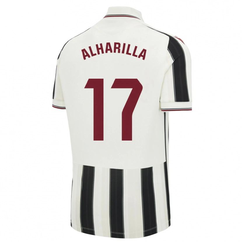 DanxenキッズMaría Alharilla#17黒白赤アウェイシャツ2026/27ジャージーユニフォーム