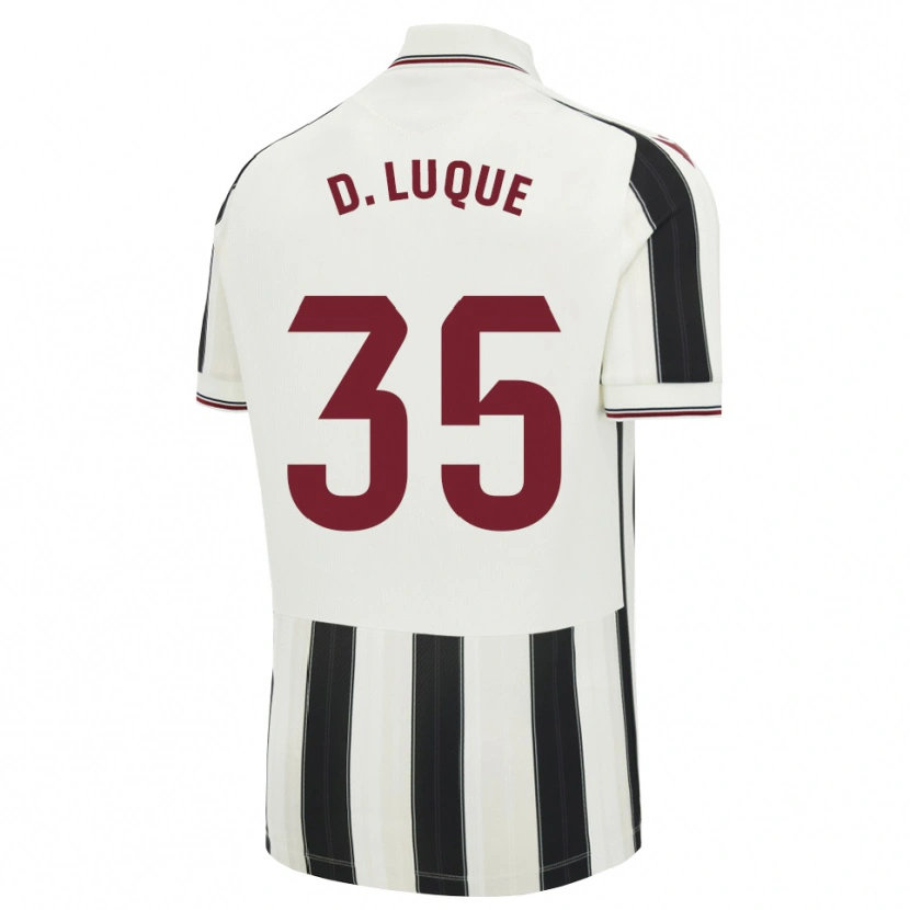 DanxenキッズDaniela Luque Fernández#35黒白赤アウェイシャツ2026/27ジャージーユニフォーム