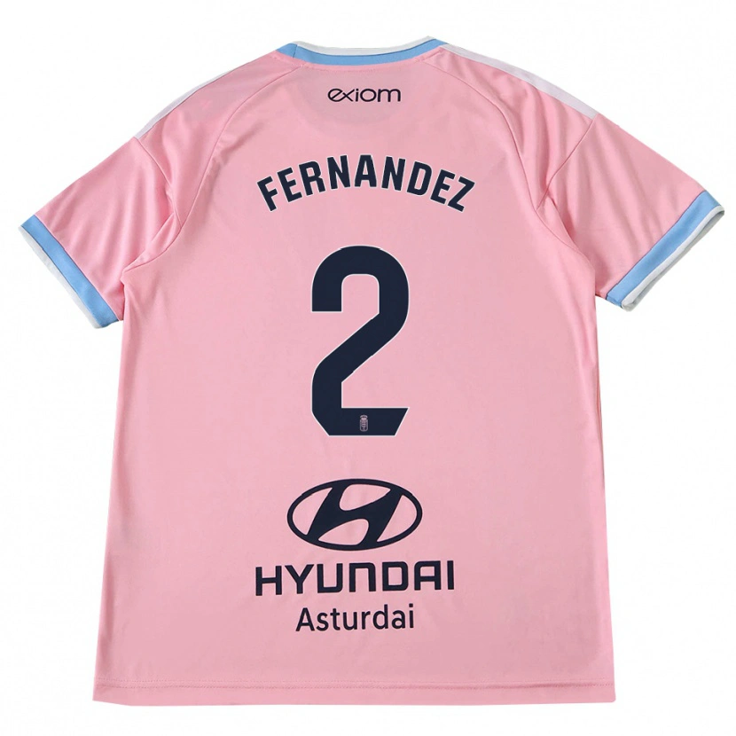 DanxenキッズAdrián Fernández#2コーンフラワーブルー ピンクアウェイシャツ2026/27ジャージーユニフォーム