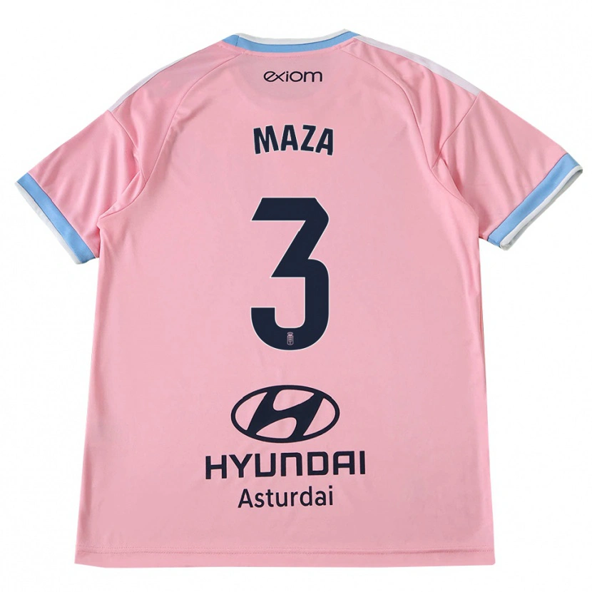 DanxenキッズÓscar Maza#3コーンフラワーブルー ピンクアウェイシャツ2026/27ジャージーユニフォーム