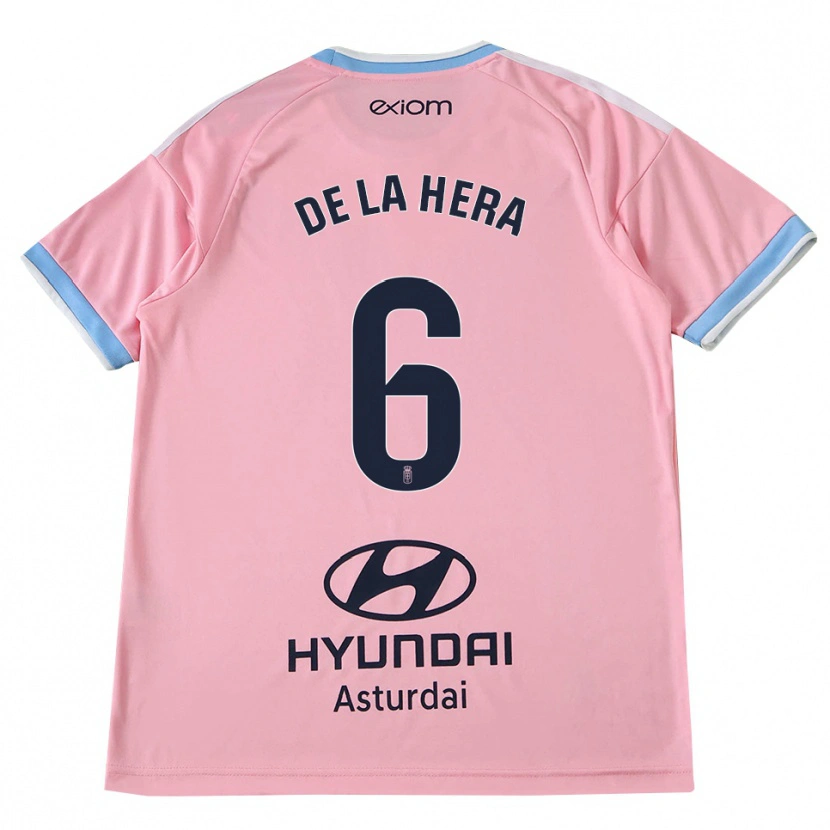 DanxenキッズÓscar De La Hera#6コーンフラワーブルー ピンクアウェイシャツ2026/27ジャージーユニフォーム