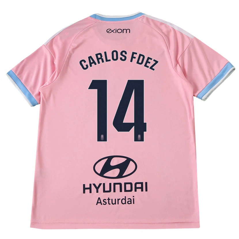 Danxenキッズカルロス・フェルナンデス#14コーンフラワーブルー ピンクアウェイシャツ2026/27ジャージーユニフォーム