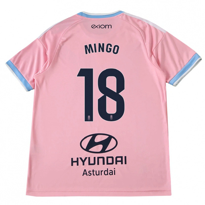 DanxenキッズVíctor Mingo#18コーンフラワーブルー ピンクアウェイシャツ2026/27ジャージーユニフォーム