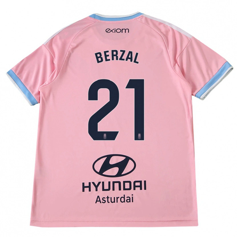 DanxenキッズGuille Berzal#21コーンフラワーブルー ピンクアウェイシャツ2026/27ジャージーユニフォーム