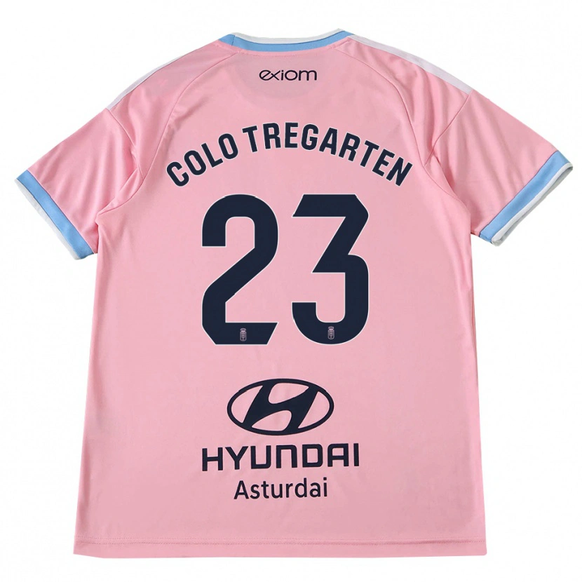 DanxenキッズColo Tregarten#23コーンフラワーブルー ピンクアウェイシャツ2026/27ジャージーユニフォーム