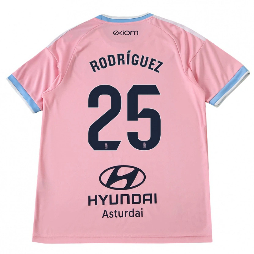 Danxenキッズアルバロ・ロドリゲス#25コーンフラワーブルー ピンクアウェイシャツ2026/27ジャージーユニフォーム